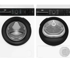 Beko pralka b300 BM3WFSU37015WBPB EnergySpin Slim 7kg 1000obr/min + suszarka b300 BM3T37239WBPB Slim 47cm 7kg