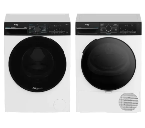 Beko pralka bPro700 B7WFU69418WB ES EnergySpin 9kg 1400obr/min + suszarka b300 BM3T49249WBDC 58,6cm 9kg