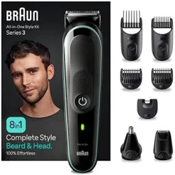 Braun Mgk3441 4210201446910 Golarka Czarny/Zielony 26.2 X