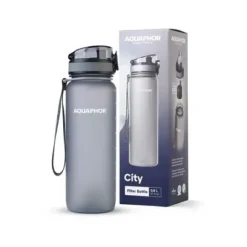 Butelka filtrująca City 800 ml szara