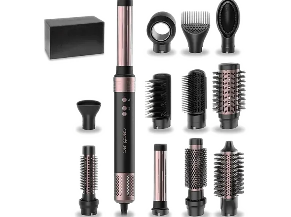 Cecotec Bamba CeramicCare 12in1 AirGlam Black Czarno-różowy