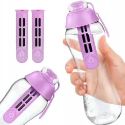 Dafi Butelka filtrująca SOFT 0,7 l jagodowa + 2 filtr węglowy