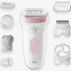 Depilator BRAUN Silk Epil SE7-060 Biało-różowy