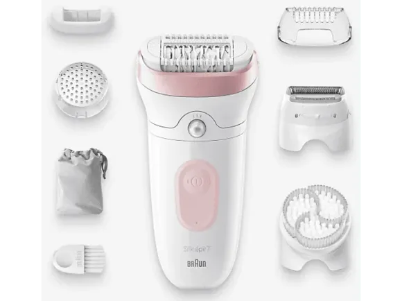Depilator BRAUN Silk Epil SE7-060 Biało-różowy