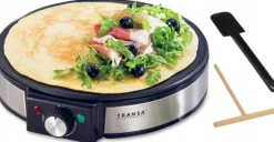 Duża Naleśnikarka Szybkie Nagrzewanie 30cm XXL Transa Electronics 1500W