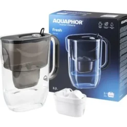 Dzbanek filtrujący AQUAPHOR Fresh Czarny + Wkład Maxfor+