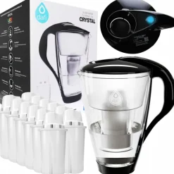 Dzbanek filtrujący szklany Dafi Crystal Led 2l 12x Filtr Dafi Classic