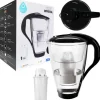 Dzbanek filtrujący szklany Dafi Crystal LED +1 filtr Classic (grafitowy), 1l