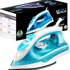 ŻELAZKO PAROWE GENERATOR PARY DO UBRAŃ TEFLON STEAM IRON 1200W