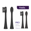 Feelo PRO Black Standard Końcówki do szczoteczki sonicznej Feelo PRO czarne 2 sztuki
