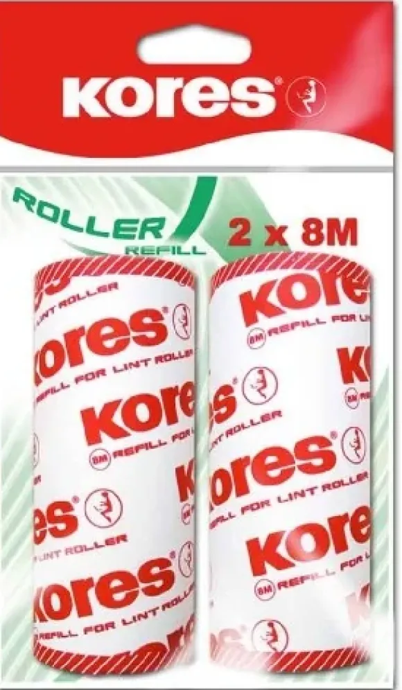 Golarka do ubrań Kores do rolki do kłaczków Roller, 2 x 8 m, zestaw 2 szt., czerwony 32402