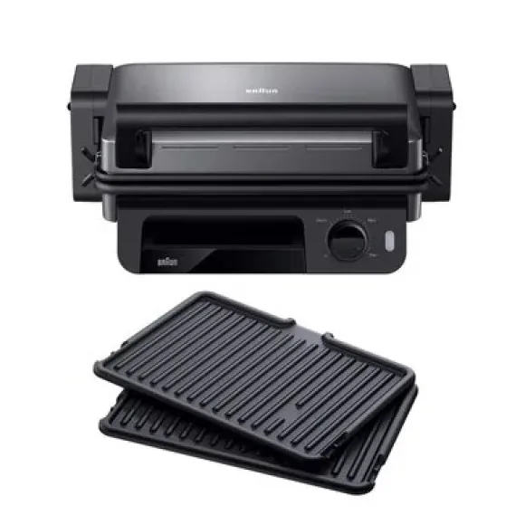 Grill elektryczny Grill elektryczny BRAUN MultiGrill 5 CG5010IGY Czarny