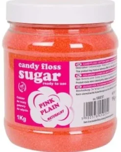 GSG24 Kolorowy cukier do waty cukrowej różowy naturalny smak waty cukrowej 1kg 1008757