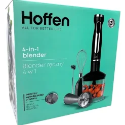 Hoffen Blender ręczny 4w1 1000W Czarny