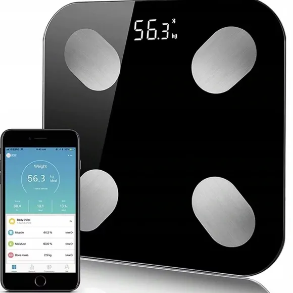 INTELIGENTNA WAGA ŁAZIENKOWA BLUETOOTH SMART 8W1