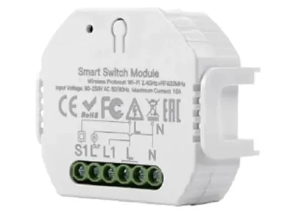 Inteligentny włącznik/wyłącznik do urządzeń o mocy do 2300 W. Zdalne sterowanie domem i optymalizacja zużycia energii. Idealny do automatyki domowej.