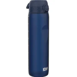 ION8 Granatowa butelka na wodę z miarką motywacyjną 1000 ml