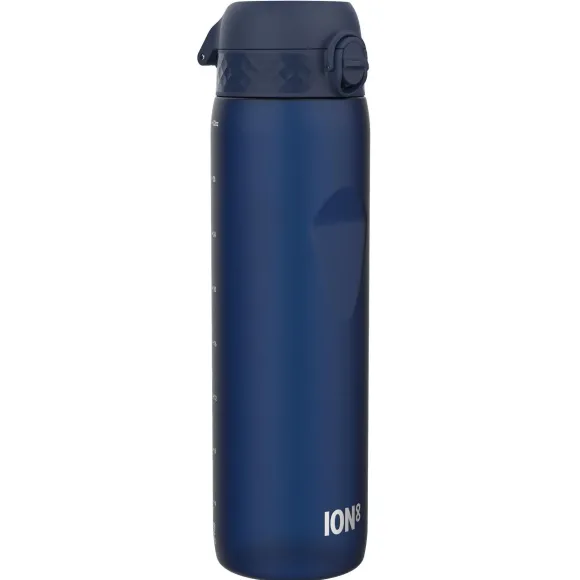 ION8 Granatowa butelka na wodę z miarką motywacyjną 1000 ml
