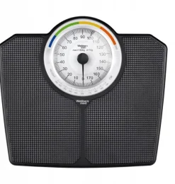 Klasyczna Waga Łazienkowa MECHANICZNA Analogowa do 180 KG CZARNA WEBBER BMI