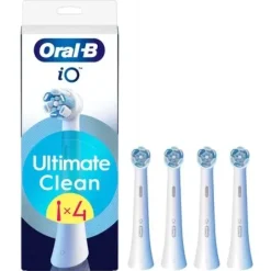 Końcówka szczoteczki ORAL-B iO Ultimate Clean Biały (4 szt.) (Usuwa płytkę bakteryjna)