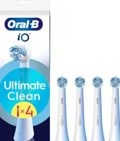 Końcówka szczoteczki ORAL-B iO Ultimate Clean Biały (4 szt.) (Usuwa płytkę bakteryjna)