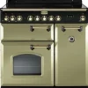 Kuchenka elektryczna Kuchnia z płytą ceramiczną FALCON Classic Deluxe 90 Oliwkowy mosiądz