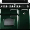 Kuchenka elektryczna Kuchnia z płytą ceramiczną FALCON Classic Deluxe 90 Butelkowa zieleń chrom