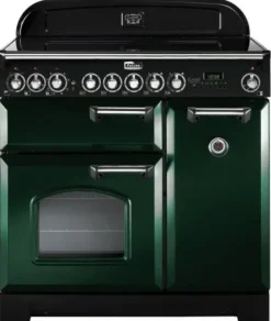 Kuchenka elektryczna Kuchnia z płytą ceramiczną FALCON Classic Deluxe 90 Butelkowa zieleń chrom