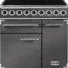 Kuchenka elektryczna Kuchnia z płytą indukcyjną FALCON Deluxe 90 Szary szczotkowany nikiel