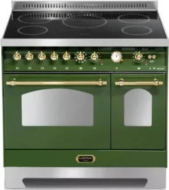 Kuchenka elektryczna Kuchnia z płytą indukcyjną LOFRA DOLCEVITA 90 OLIVA VERDE RVD96MFTE/5i gold