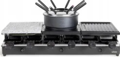 Livoo Maszyna do raclette fondue, na 12 osób, 5w1, 1650W, 3 termostaty