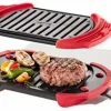 Lékué Lékué  grill mikrofalowy, opiekacz do kanapek, prasa do panini, 25,4 x 14 cm, czerwony 0220400R14M017