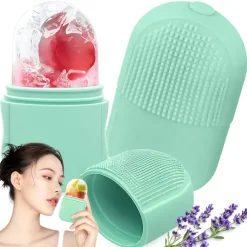 MASAŻER LODOWY ICE ROLLER DO TWARZY SILIKONOWY ŁAGODZĄCY WYGŁADZAJĄCY