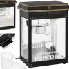 Maszyna automat urządzenie do prażenia popcornu retro TEFLON 1600 W 5-6 kg/h czarno-złota