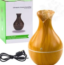 Nawilżacz powietrza Nawilżacz Powietrza Dyfuzor Aromaterapia Imitacja Drewna 130ml