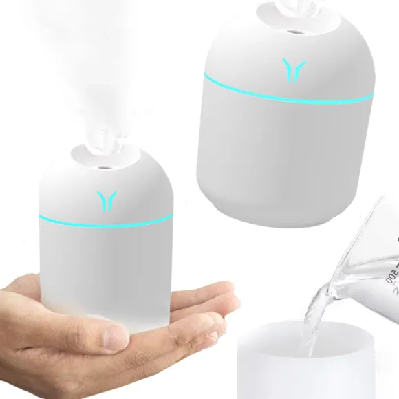 Nawilżacz powietrza NAWILŻACZ POWIETRZA 250ml Dyfuzor zapachowy Z lampką nocną Aromaterapia USB XJ4873