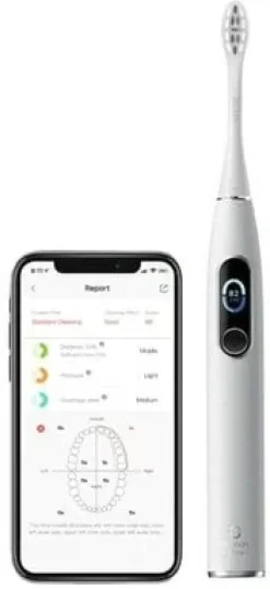 Oclean X Pro Elite Premium + 7 końcówek + etui Biały