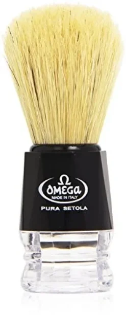 Omega Pure, płaskiego wysterylizowaniem Omega Shaving Brush 10019