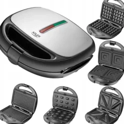 Opiekacz Adler Opiekacz 5W1 Grill Sandwich Toster Orzeszki Gofry