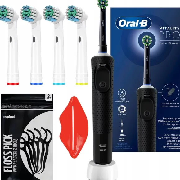Oral-B Vitality Pro Protect XClean 2szt. Fioletowo-czarny