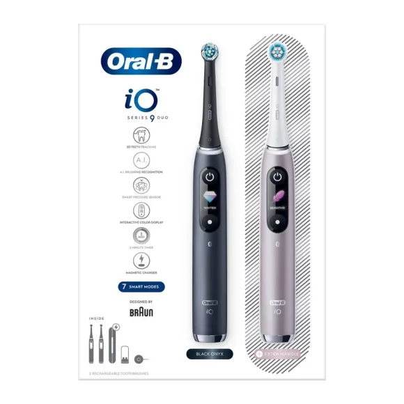 Oral-B iO 9 Black Onyx&Rose 2szt.