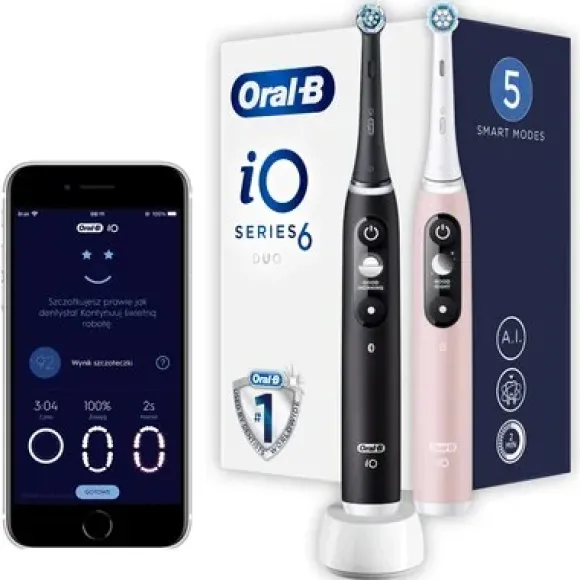 Oral-B iO 6 Duo Black&Pink Sand
