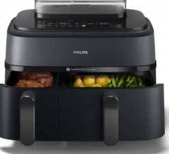 Philips Airfryer 5000 Series Dual Basket NA550/00 Czarny