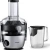 Philips HR1921/20 sokowirówka, FiberBoost, technologia QuickClean, funkcja płukania wstępnego, 1100 W, stal szlachetna HR1921/20