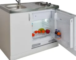 Pyramis Minikuchnia 5w1 MK 100x60 pełna zabudowa komora zlewu LEWA lodówka płyta zlew szafka