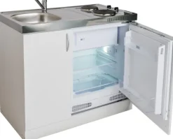 Pyramis Minikuchnia 5w1 MK 100x60 pełna zabudowa komora zlewu LEWA lodówka płyta zlew szafka