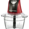 Russell Hobbs 27130-56 elektryczna szatkownica do warzyw 0,5 l 200 W Czarny, Czerwony, Przezroczysty