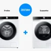 Samsung Zestaw Pralka AI 9kg WW90DG6U85LKU4 + Suszarka AI 9kg DV90DG6845LKU4