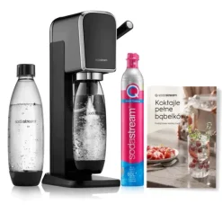 Saturator do wody gazowanej SodaStream Art - Czarny + książka