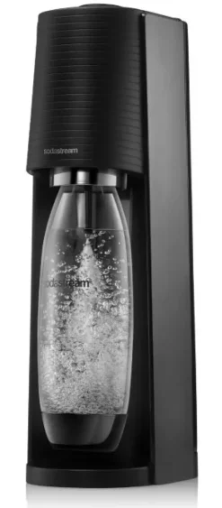Saturator do wody gazowanej SodaStream Terra - Czarny + 2 butelki + książka